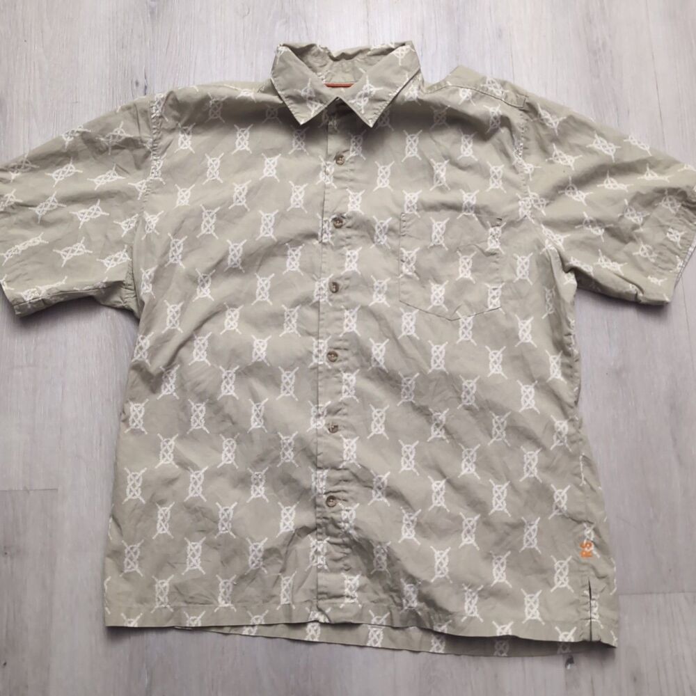 Reyn Spooner Shirt Mens Size Large Multi Color Button Shirt Short Sleeve